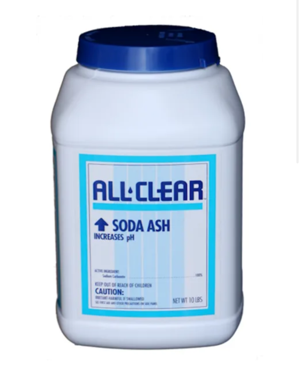 All Clear Soda ash (PH up) 10 lbs.